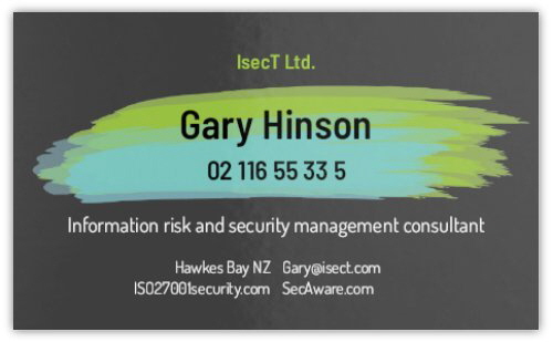 My business card
